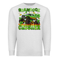 Oatmeal Heather shamrock crusher Premium Sweatshirt - Artiststas