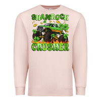 Pale Pink shamrock crusher Premium Sweatshirt - Artiststas