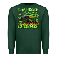 Sports Green shamrock crusher Premium Sweatshirt - Artiststas