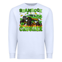 White shamrock crusher Premium Sweatshirt - Artiststas