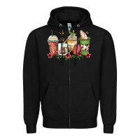 Black faith coffee cups Zipper Hoodie - Zillion Design Studio