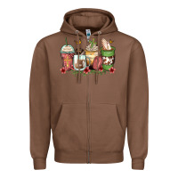 Chestnut faith coffee cups Zipper Hoodie - Zillion Design Studio