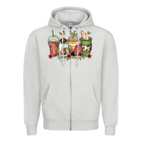 Dove Grey faith coffee cups Zipper Hoodie - Zillion Design Studio