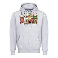 Heather Grey faith coffee cups Zipper Hoodie - Zillion Design Studio