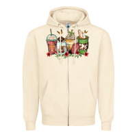 Sandshell faith coffee cups Zipper Hoodie - Zillion Design Studio
