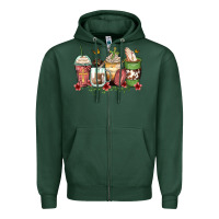 Sports Green faith coffee cups Zipper Hoodie - Zillion Design Studio