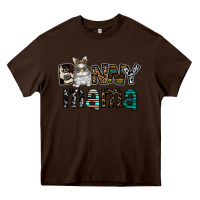 Chocolate Brown Bunny mama Heavy Core Tee - CowhideDigitalArt