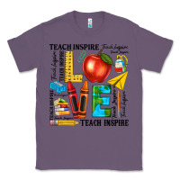 Lavender teach love inspire teacher Classic Tee - texasbilliewilder