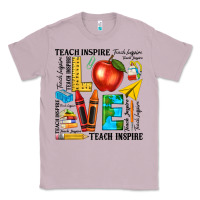 Lilac teach love inspire teacher Classic Tee - texasbilliewilder