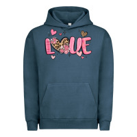 Pigment Midnight Navy love valentines day Urban Hoodie - MaliasSmallBusiness