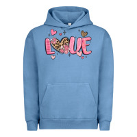 Pigment Pebble Blue love valentines day Urban Hoodie - MaliasSmallBusiness