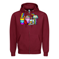 Burgundy pride coffee cups Zipper Hoodie - Zillion Design Studio