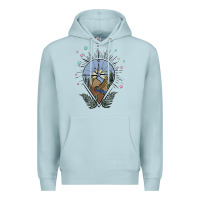 Blue Mist compass with mountain Premium Hoodie - MaliasSmallBusiness