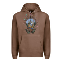 Chestnut compass with mountain Premium Hoodie - MaliasSmallBusiness