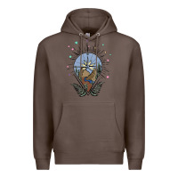 Coffee compass with mountain Premium Hoodie - MaliasSmallBusiness