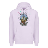 Lilac compass with mountain Premium Hoodie - MaliasSmallBusiness