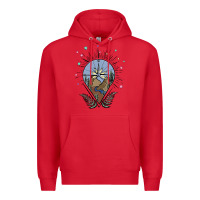 Red compass with mountain Premium Hoodie - MaliasSmallBusiness