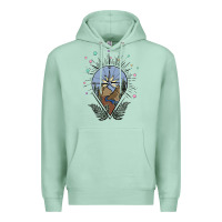 Seafoam compass with mountain Premium Hoodie - MaliasSmallBusiness