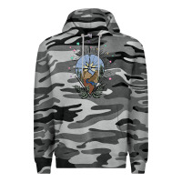 Slate Camo compass with mountain Premium Hoodie - MaliasSmallBusiness