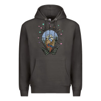 Smoke compass with mountain Premium Hoodie - MaliasSmallBusiness