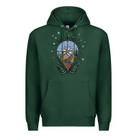 Sports Green compass with mountain Premium Hoodie - MaliasSmallBusiness