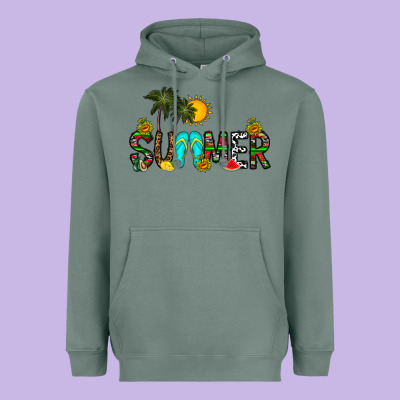 Summer Heavyweight Hoodie Designed By Cowhidedigitalart