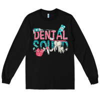 Black dental squad with cowhide Long Sleeve Tee - texasbilliewilder