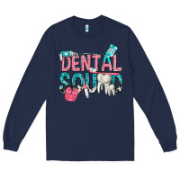 Navy dental squad with cowhide Long Sleeve Tee - texasbilliewilder