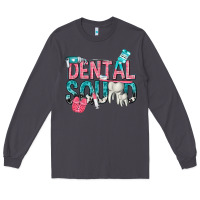 Smoke dental squad with cowhide Long Sleeve Tee - texasbilliewilder