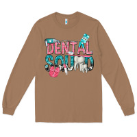 Toasted Coconut dental squad with cowhide Long Sleeve Tee - texasbilliewilder