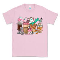 Bubblegum Pink Nurse Coffee Cups Classic Tee - FaDigitalArtStudio