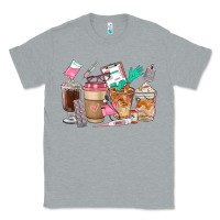 Heather Grey Nurse Coffee Cups Classic Tee - FaDigitalArtStudio