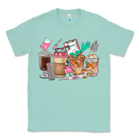 Seafoam Nurse Coffee Cups Classic Tee - FaDigitalArtStudio