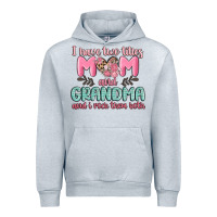 Heather Grey i have two titles mom and grandma and i rock them Urban Hoodie - MaliasSmallBusiness
