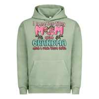 Pigment Oil Green i have two titles mom and grandma and i rock them Urban Hoodie - MaliasSmallBusiness