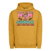 Pigment Peanut Butter i have two titles mom and grandma and i rock them Urban Hoodie - MaliasSmallBusiness