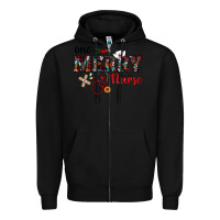 Black one merry nurse western Zipper Hoodie - RanaPortraitStore