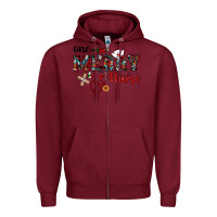 Burgundy one merry nurse western Zipper Hoodie - RanaPortraitStore