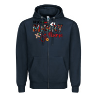 Navy one merry nurse western Zipper Hoodie - RanaPortraitStore