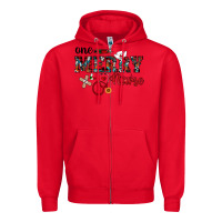Red one merry nurse western Zipper Hoodie - RanaPortraitStore