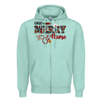 Seafoam one merry nurse western Zipper Hoodie - RanaPortraitStore