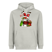 Moon Dust Santa claus in a coffee cup Heavyweight Hoodie - FaDigitalArtStudio