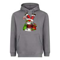 Storm Santa claus in a coffee cup Heavyweight Hoodie - FaDigitalArtStudio