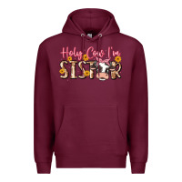 Burgundy holy cow i'm sister Premium Hoodie - MaliasSmallBusiness