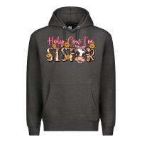 Charcoal Heather holy cow i'm sister Premium Hoodie - MaliasSmallBusiness