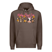 Coffee holy cow i'm sister Premium Hoodie - MaliasSmallBusiness