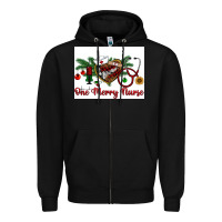 Black one merry nurse Zipper Hoodie - RanaPortraitStore