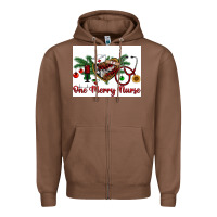 Chestnut one merry nurse Zipper Hoodie - RanaPortraitStore