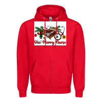 Red one merry nurse Zipper Hoodie - RanaPortraitStore