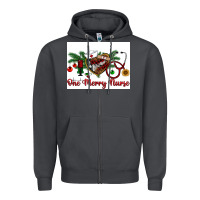 One Merry Nurse Zipper Hoodie | Teevron